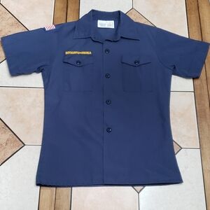 Cub Scouts Uniform Shirt Short Sleeve Blue